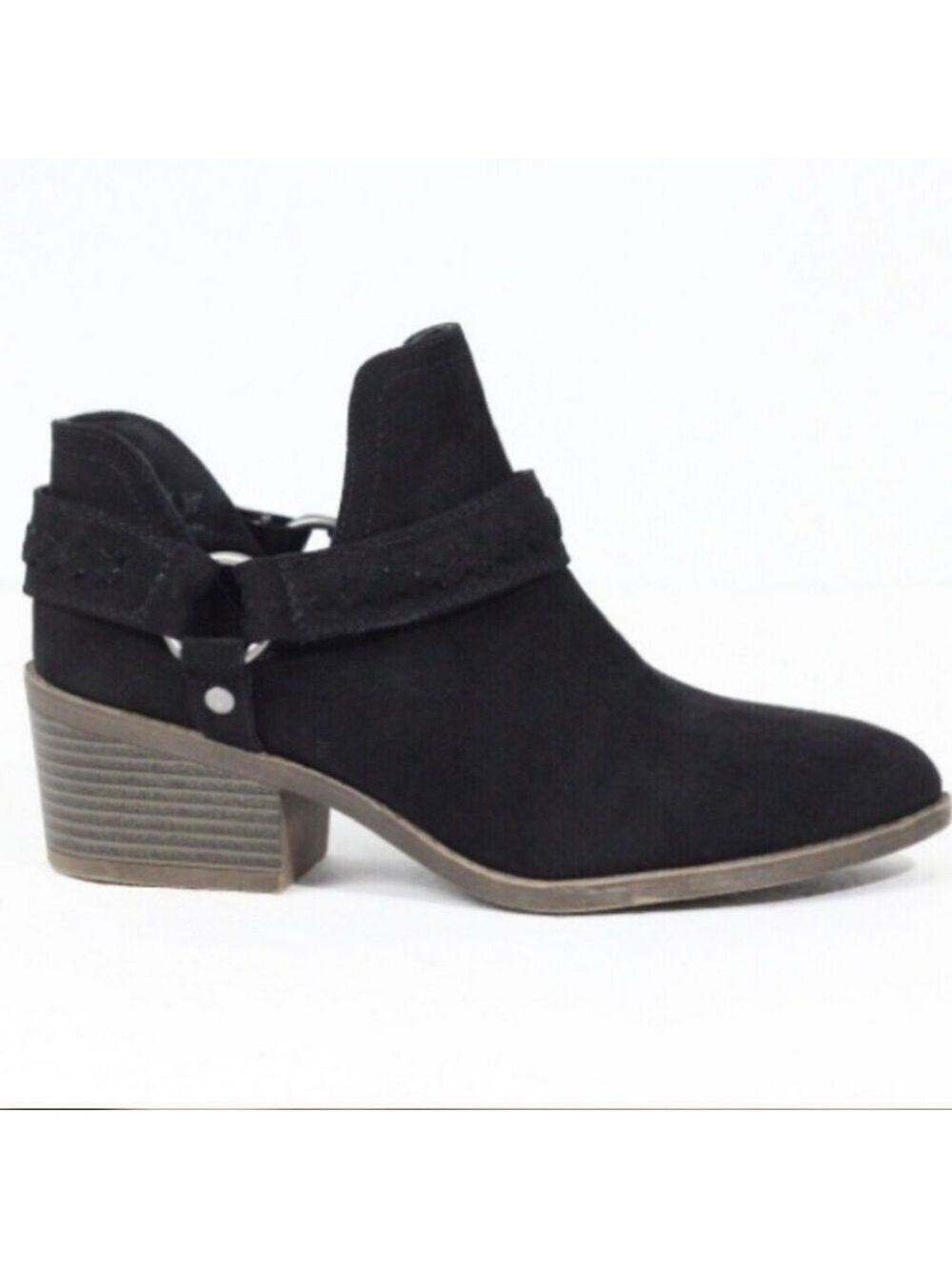 Fergalicious Black Suede Western Boots Size 7.5